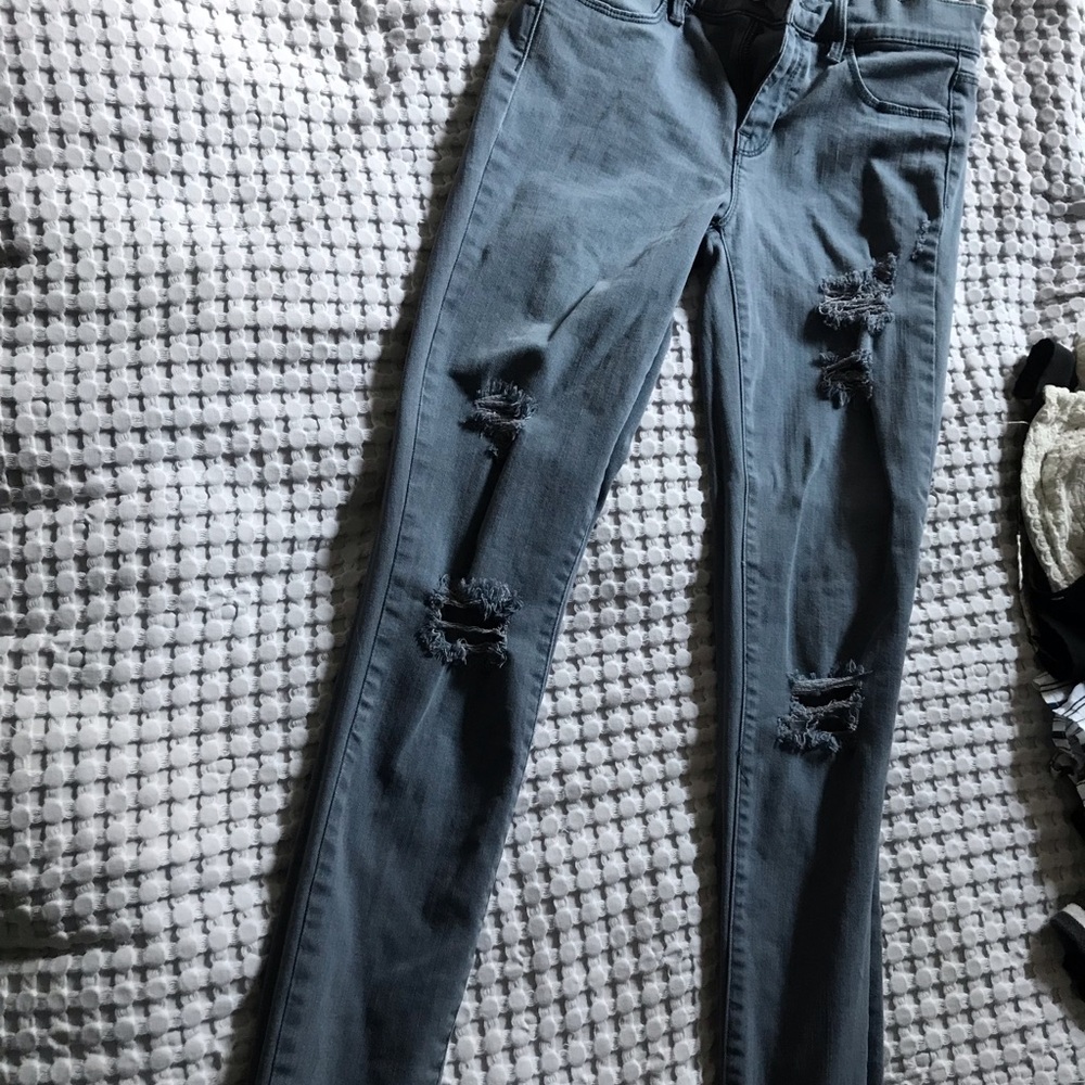 Grey skinny jeans